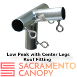 1-1/2" Low Peak with Center Legs Canopy Fittings Kits