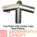 1-1/2" Low Peak with Center Legs Canopy Fittings Kits