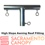 3/4" Wall Mounted High Slope Awning Canopy Fittings Kits
