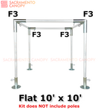 1-3/8" Flat Roof Canopy Fittings Kits