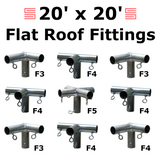 1" Flat Roof Canopy Fittings Kits