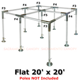 1" Flat Roof Canopy Fittings Kits