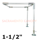 1-1/2" Wall-Mounted Flat Awning Canopy Fittings Kits