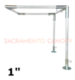 wall mounted awning diy canopy carport flat roof, 10'x 10' custom metal canopy frame Sacramento canopy