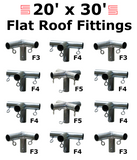 1" Flat Roof Canopy Fittings Kits