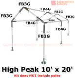 1-3/8" High Peak Canopy Fittings Kits