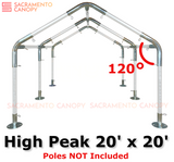 1-1/2" High Peak Canopy Fittings Kits
