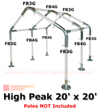 1-1/2" High Peak Canopy Fittings Kits