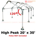 1-1/2" High Peak Canopy Fittings Kits