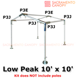 1" Low Peak Canopy Fittings Kits