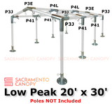 1-1/2 Low Peak Canopy Fittings Kits