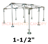 1-1/2" Low Peak with Center Legs Canopy Fittings Kits