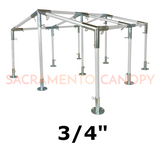 3/4" Low Peak with Center Legs Canopy Fittings Kits