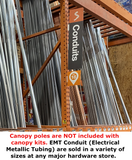 1" Flat Roof Canopy Fittings Kits
