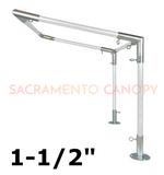 1-1/2" Wall-Mounted Low Slope Awning Canopy Fittings Kits