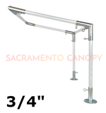 3/4" Wall-Mounted Low Slope Awning Canopy Fittings Kits
