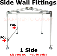 1" Reinforced Low Peak Canopy