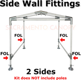 1" Reinforced Low Peak Canopy