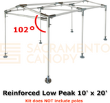 1" Reinforced Low Peak Canopy