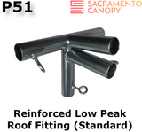 1" Reinforced Low Peak Canopy