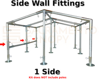 1-1/2" Low Peak with Center Legs Canopy Fittings Kits