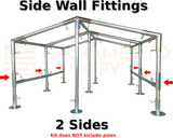 1-1/2" Low Peak with Center Legs Canopy Fittings Kits