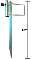 18" Long 1" Diameter Canopy Foot Stake Holder