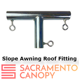 3/4" Wall Mounted Low Slope Awning Canopy Fittings Kits