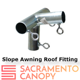 1" Wall Mounted Low Slope Awning Canopy Fittings Kits