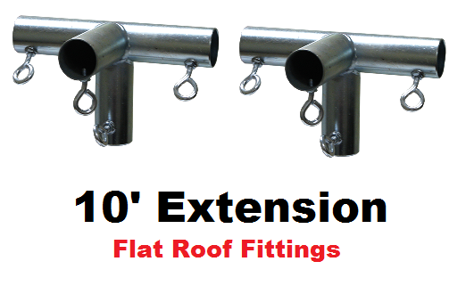 10' Wide Flat Roof Extension Kits