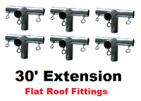 10' Wide Flat Roof Extension Kits