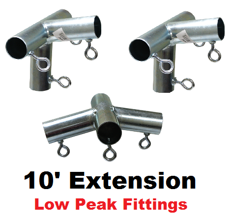 10' Wide Low Peak Extension Kits