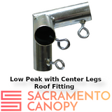 1" Low Peak with Center Legs Canopy Fittings Kits