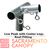 1" Low Peak with Center Legs Canopy Fittings Kits