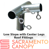 1" Low Slope with Center Legs Canopy Fittings Kits