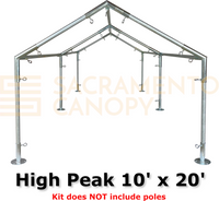 3/4" High Peak Canopy Fittings Kits