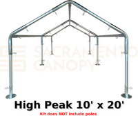1" High Peak Canopy Fittings Kits
