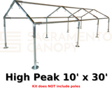 3/4" High Peak Canopy Fittings Kits
